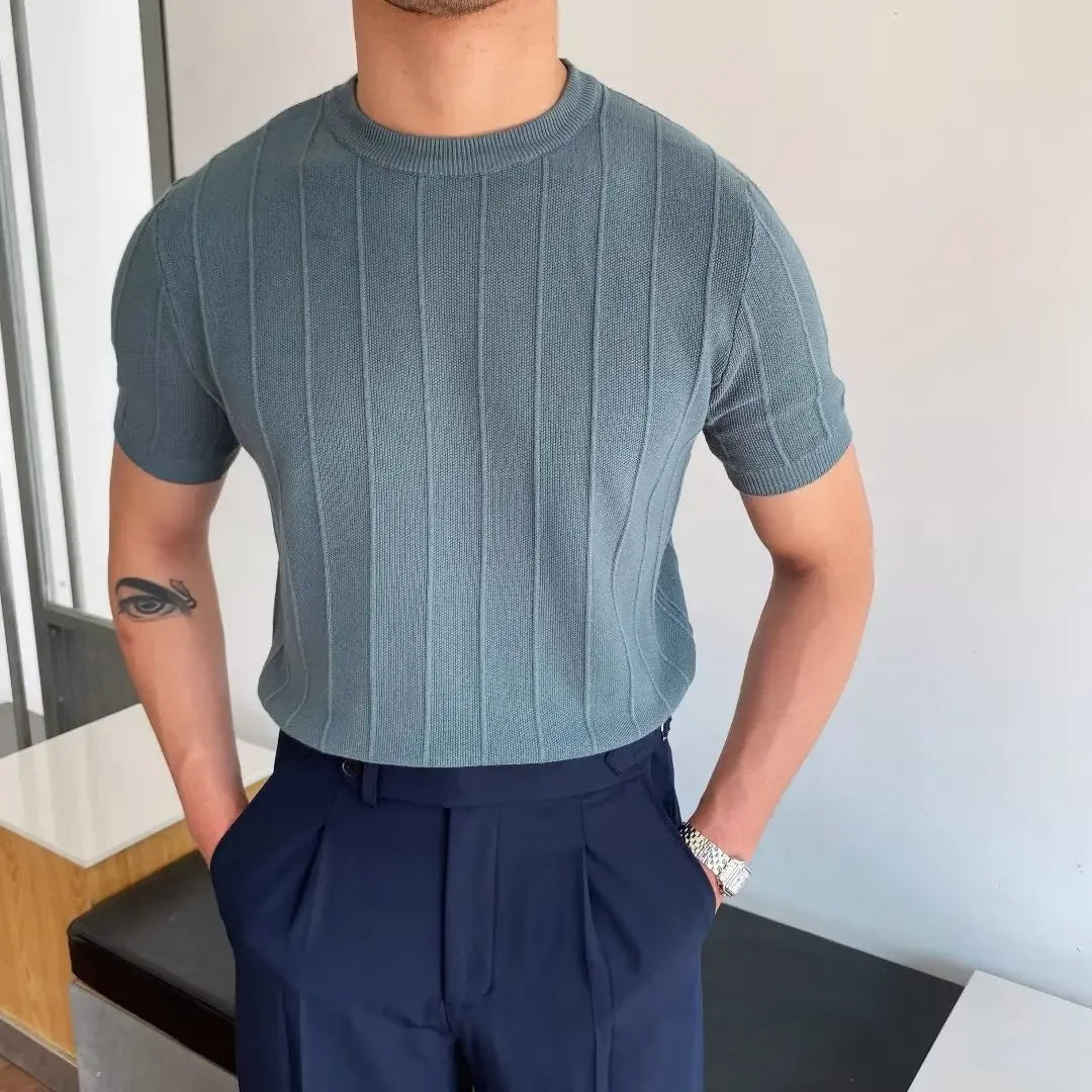 Knitted Shorted Sleeves Casual Summer Sweater