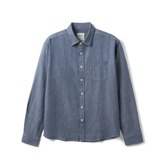 Summer Long Sleeve Linen and Cotton Shirt