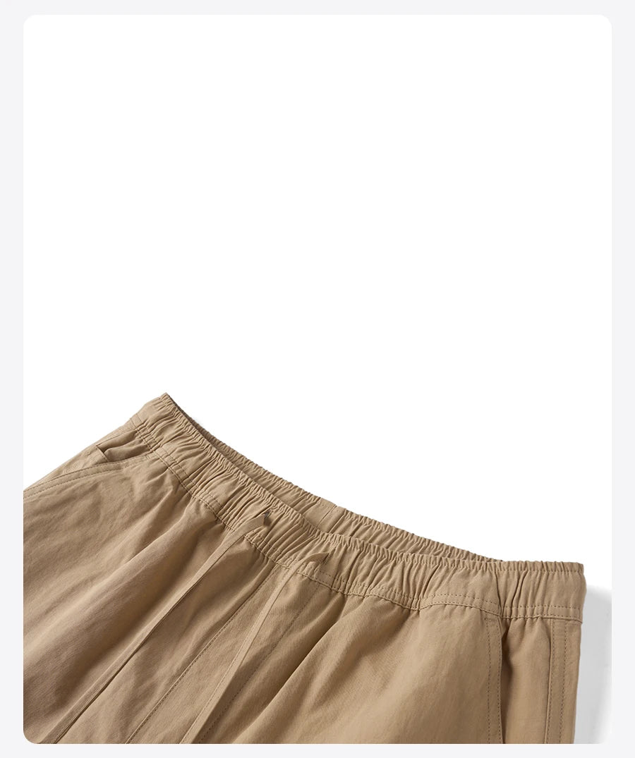 Elegant Cotton Linen Blend Shorts