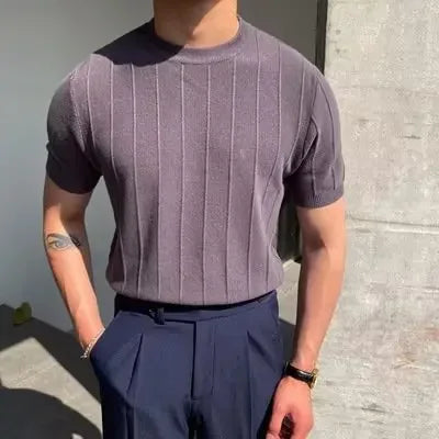 Knitted Shorted Sleeves Casual Summer Sweater