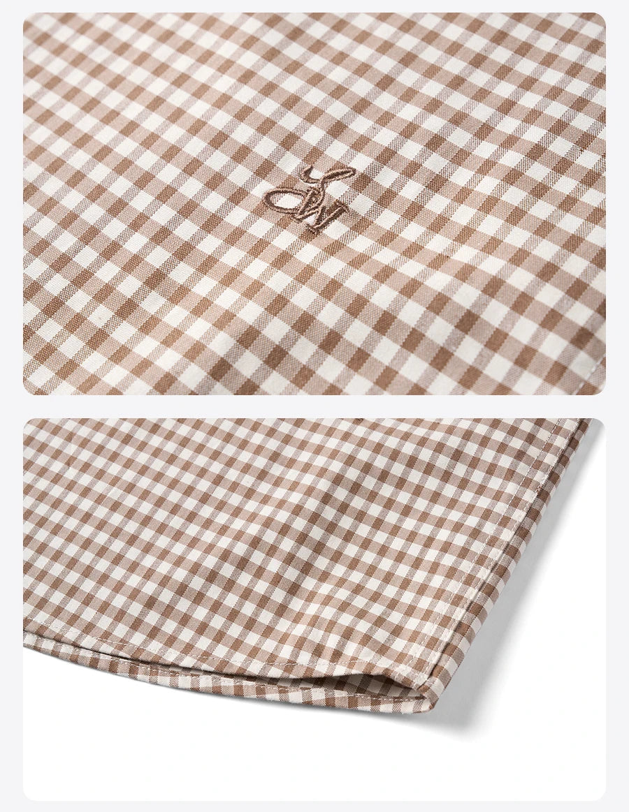 Men’s Oversized Cotton Check Shirt