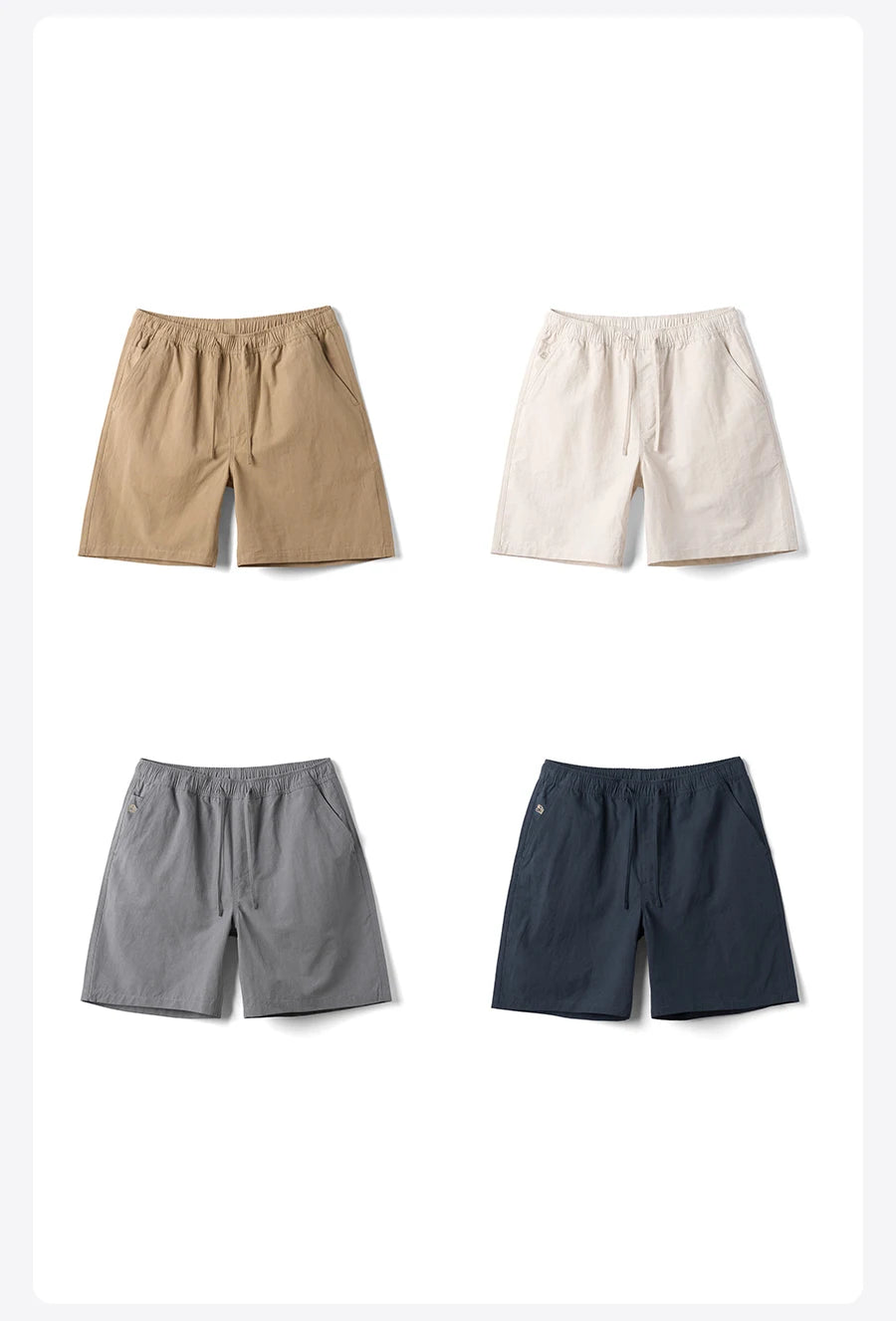 Elegant Cotton Linen Blend Shorts