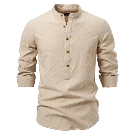 Heritage Button Cotton Shirt