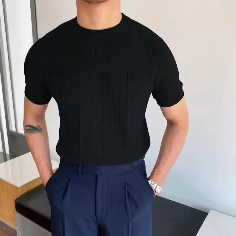 Knitted Shorted Sleeves Casual Summer Sweater