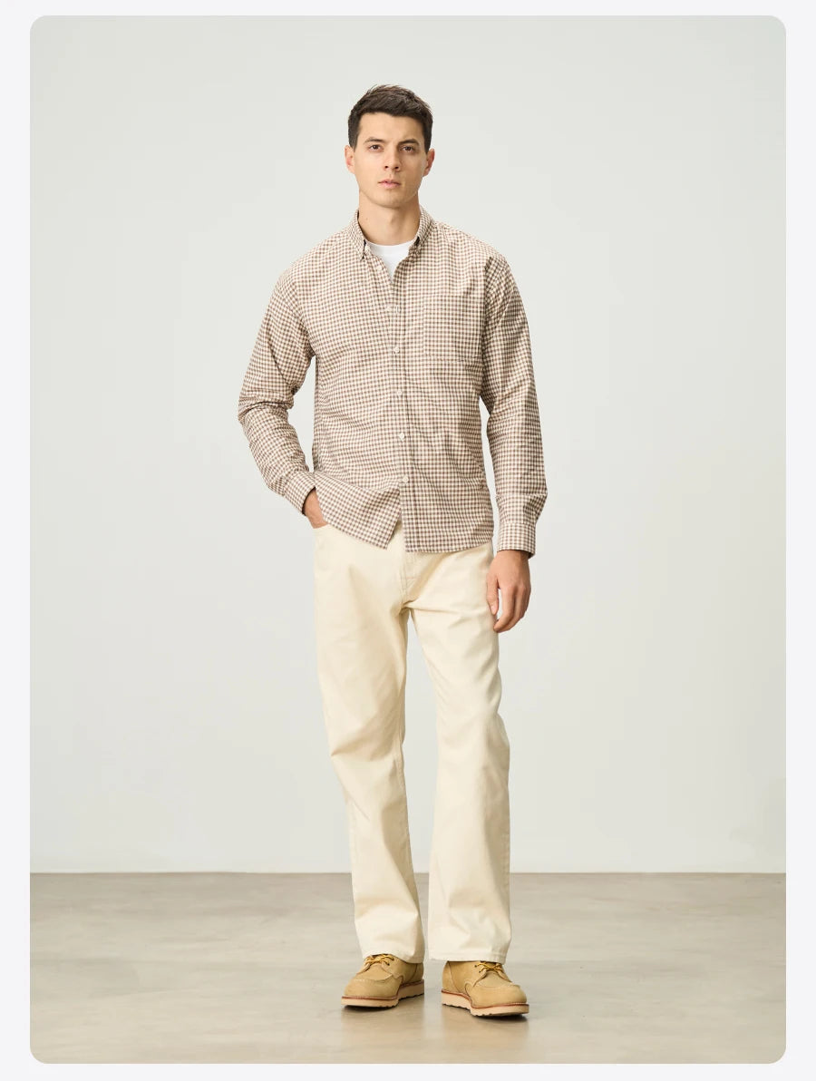 Men’s Oversized Cotton Check Shirt