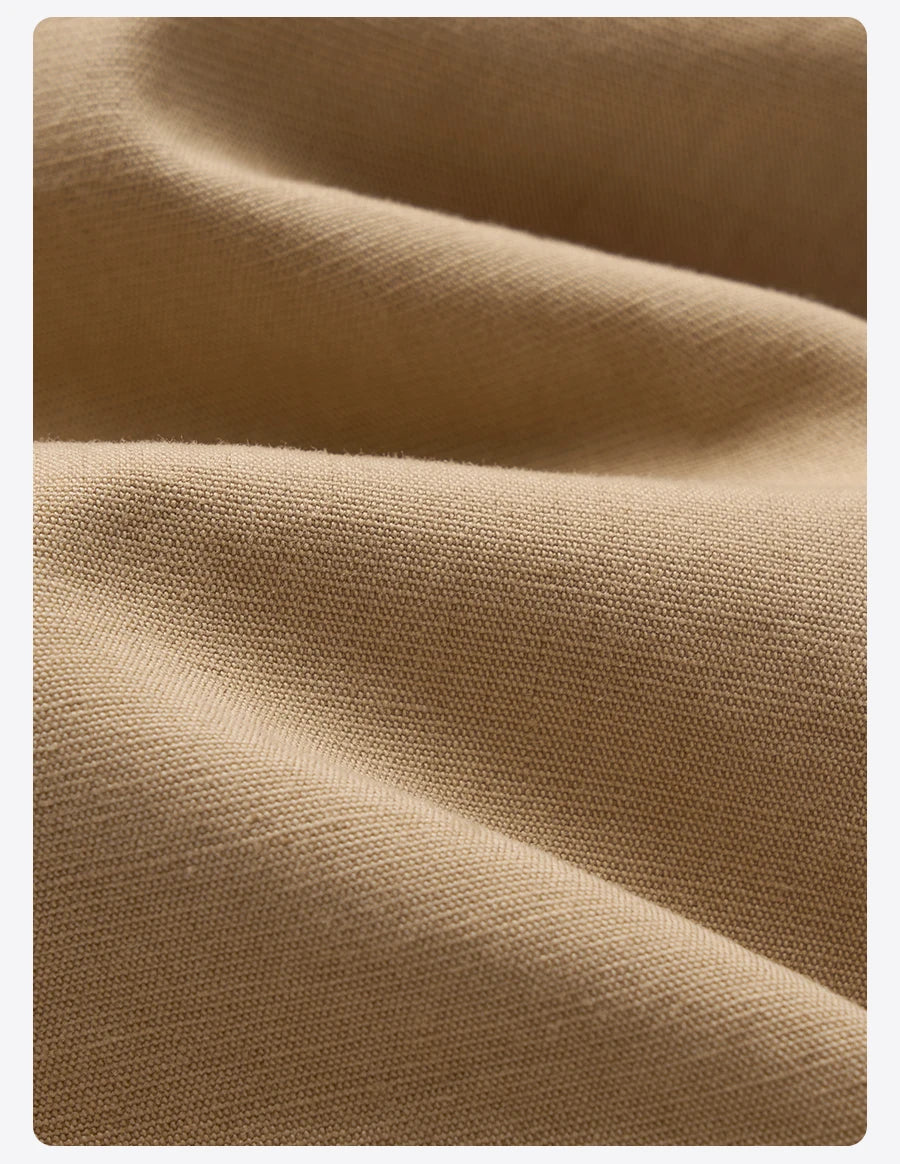 Elegant Cotton Linen Blend Shorts