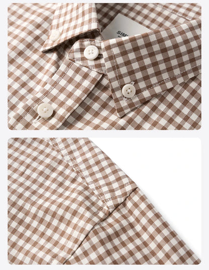 Men’s Oversized Cotton Check Shirt