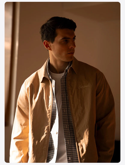 Oversize Embroidered Lining Jacket