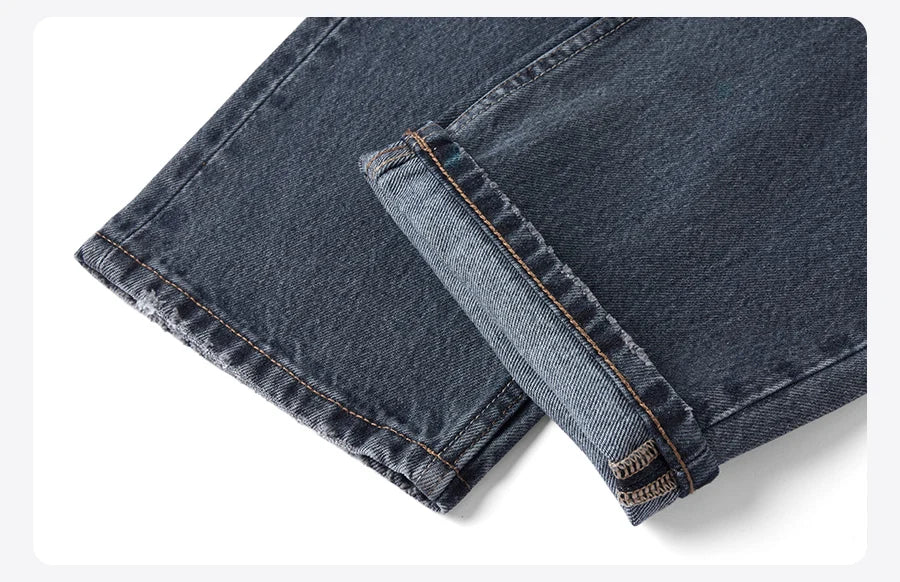Vintage Washed Tapered Jeans