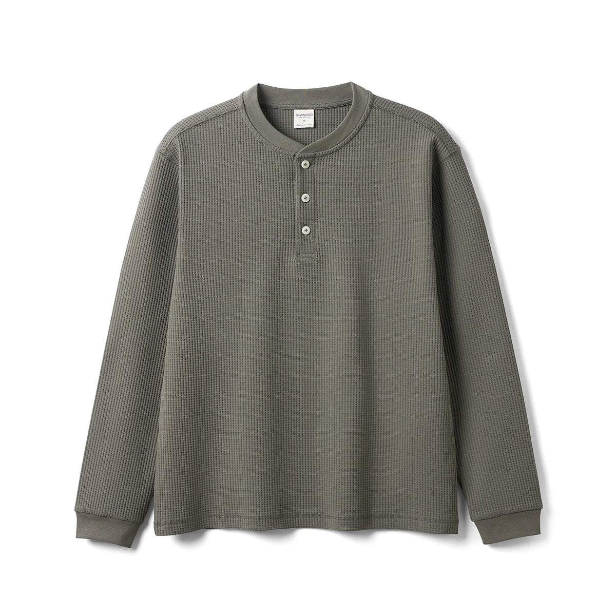 Henry Collar Long Sleeve Pullovers
