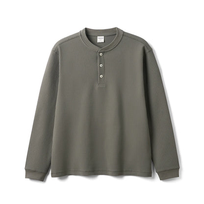 Henry Collar Long Sleeve Pullovers