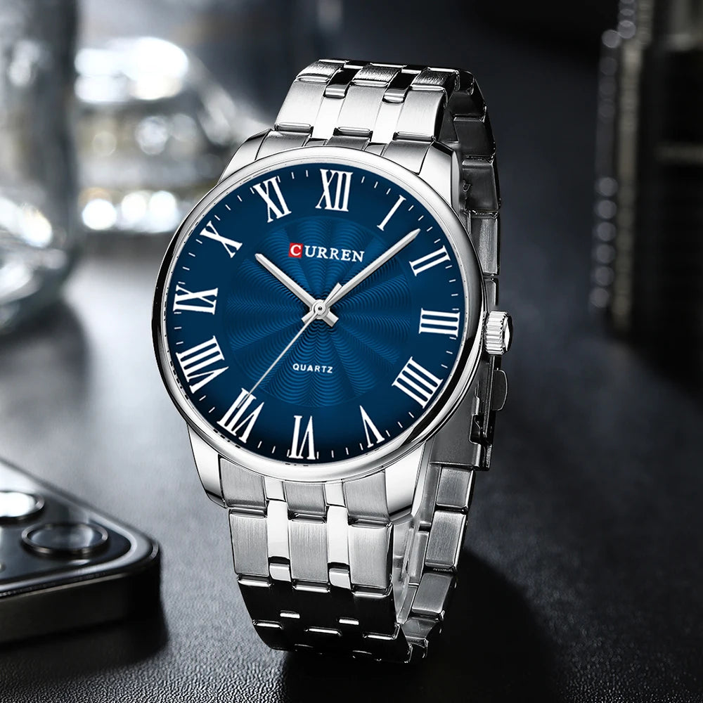 Stainless Steel Roman Watch