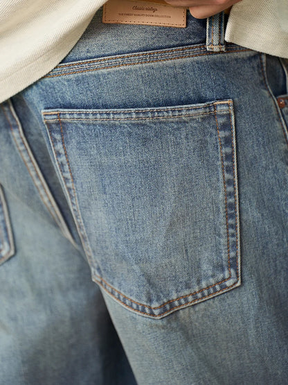 Vintage Wash Bootcut Jeans