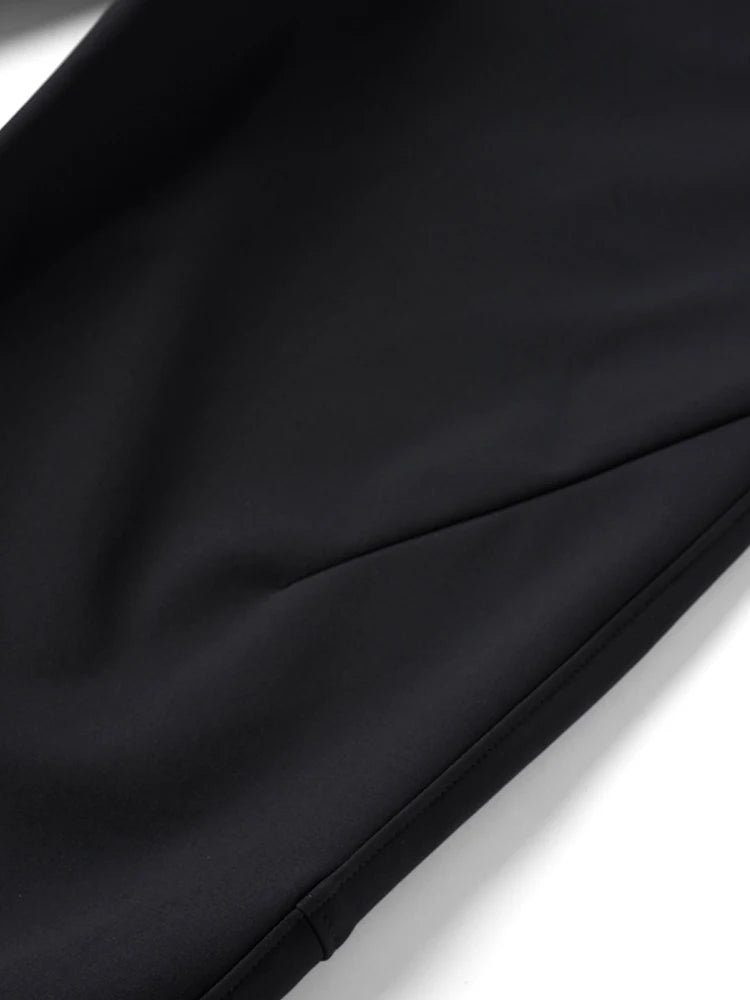 Refined Nylon-Blend Straight Pants