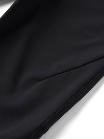 Refined Nylon-Blend Straight Pants