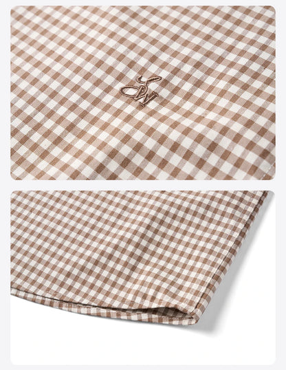 Men’s Oversized Cotton Check Shirt