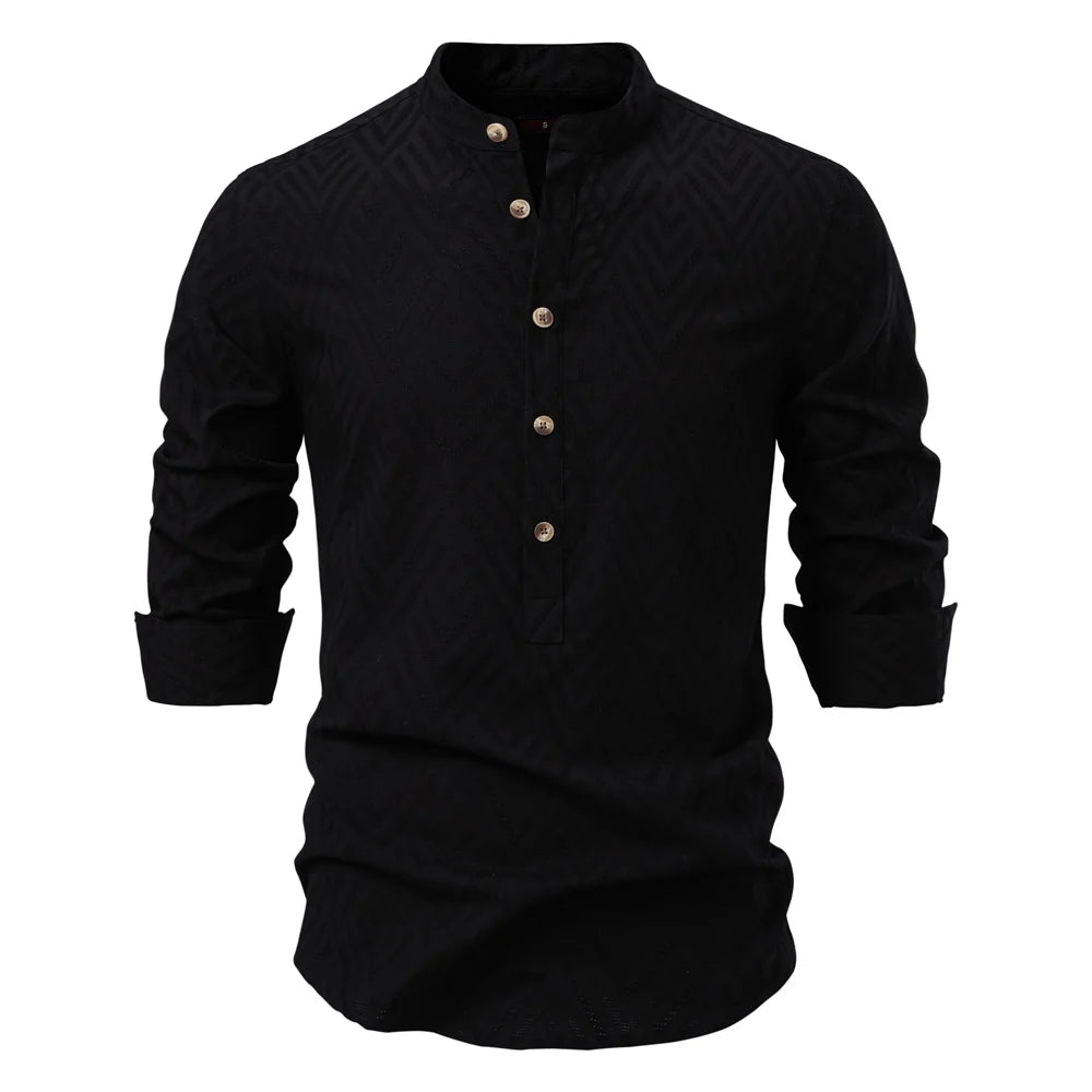 Heritage Button Cotton Shirt