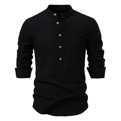 Heritage Button Cotton Shirt