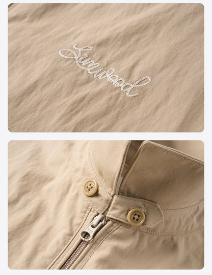 Oversize Embroidered Lining Jacket