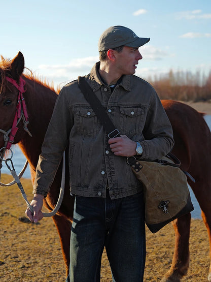 Vintage denim jacket premium