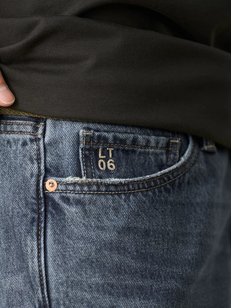 Vintage Washed Tapered Jeans
