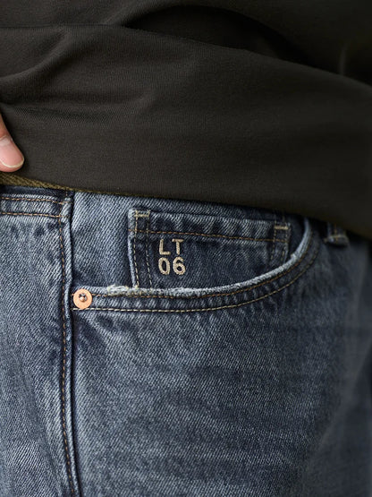 Vintage Washed Tapered Jeans