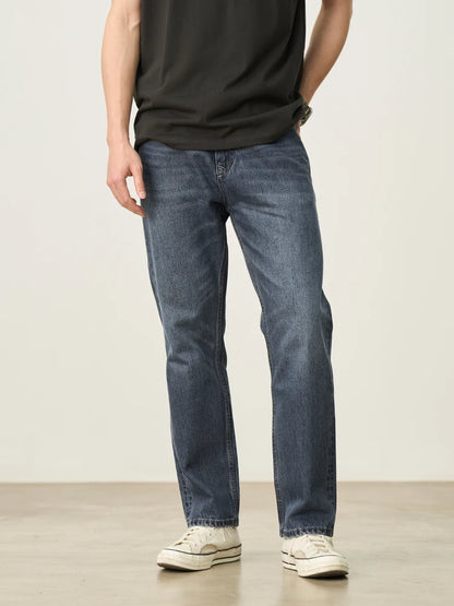 Vintage Washed Tapered Jeans