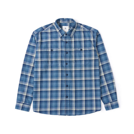 Men’s Plaid Flannel Shirt - Blue