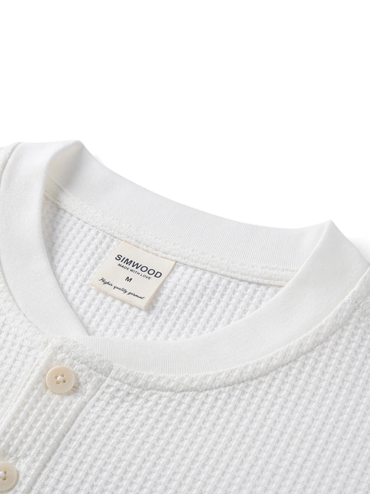 Henry Collar Long Sleeve Pullovers