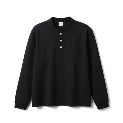 Henry Collar Long Sleeve Pullovers