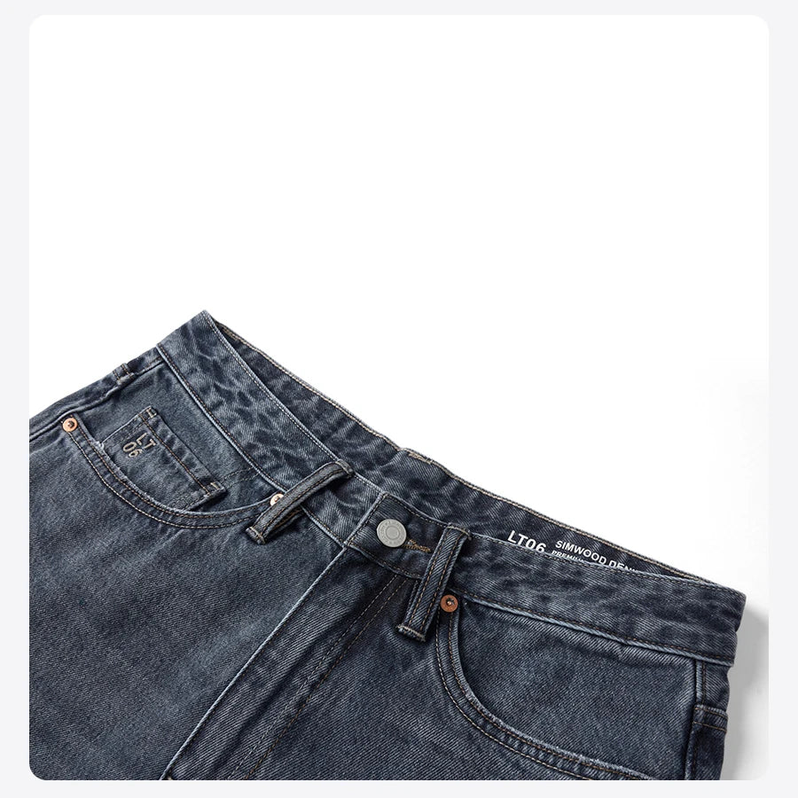 Vintage Washed Tapered Jeans