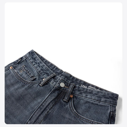 Vintage Washed Tapered Jeans