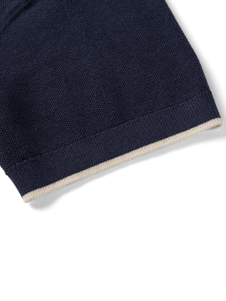 Short Sleeve Polo Shirts Soft Knitted