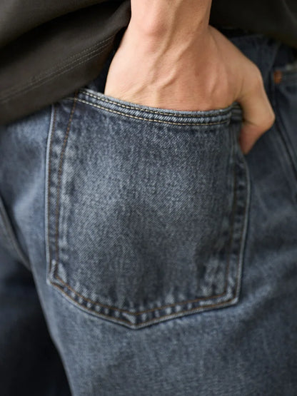 Vintage Washed Tapered Jeans