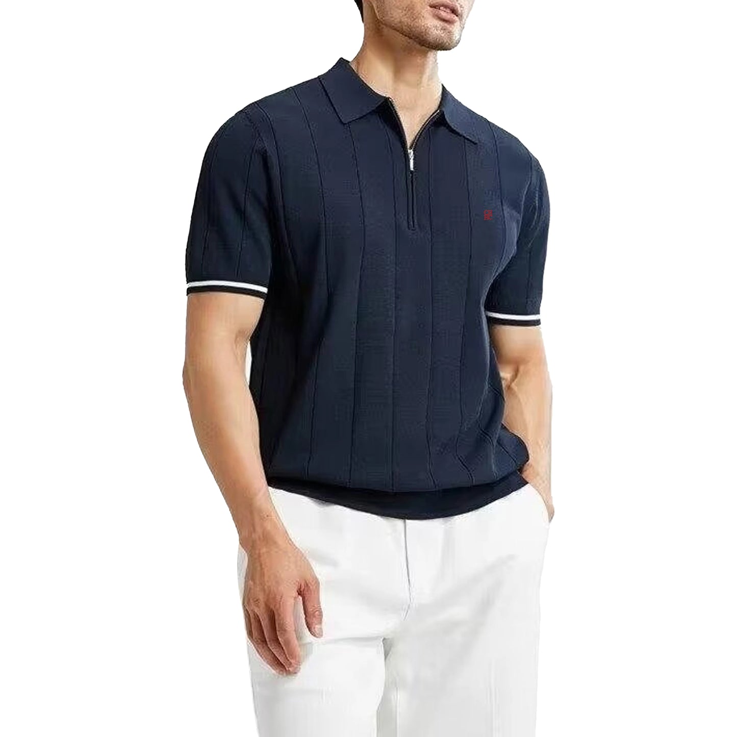Polo Ascot com Zíper