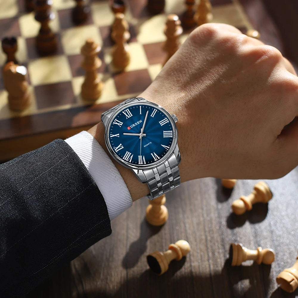 Stainless Steel Roman Watch