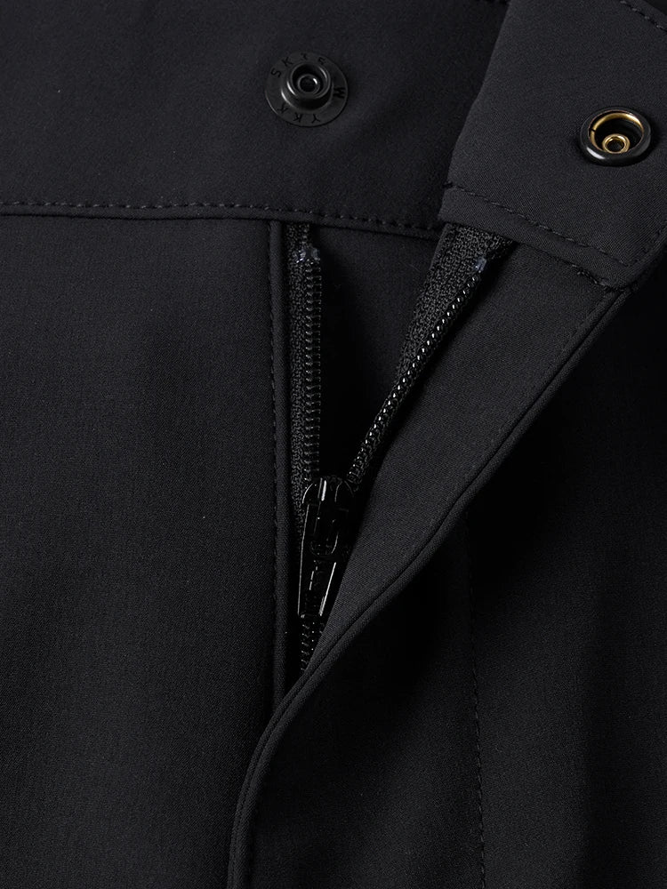 Refined Nylon-Blend Straight Pants