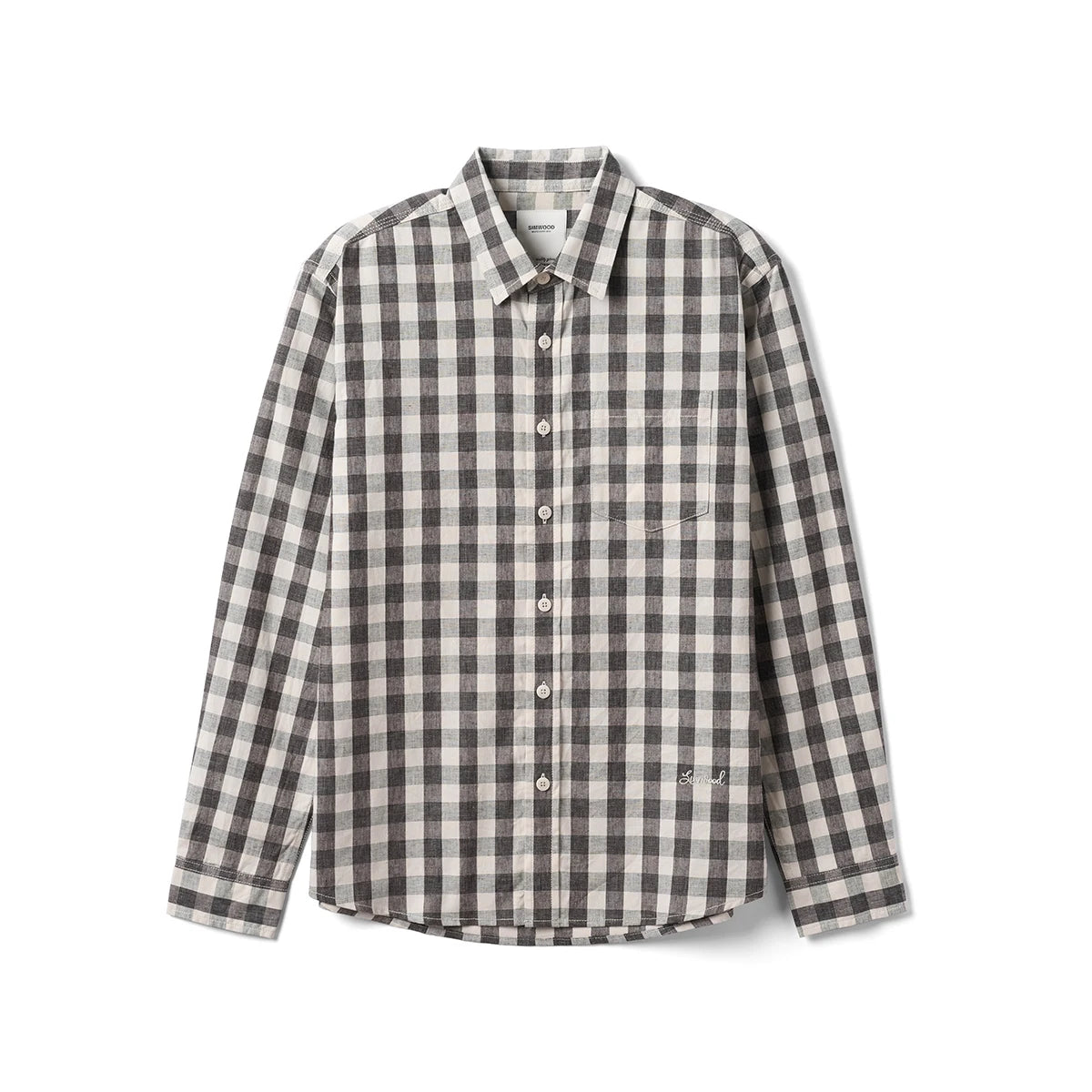 Men’s Plaid Flannel Shirt - Beige