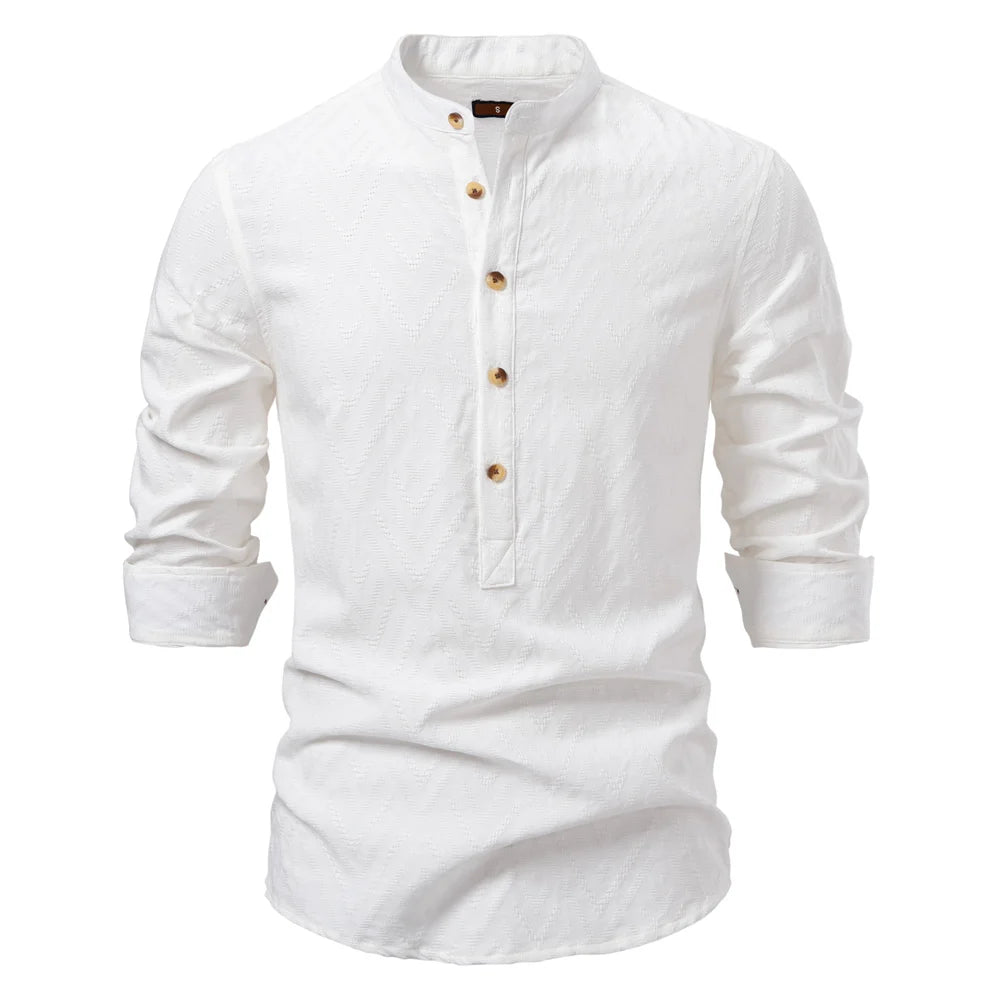 Heritage Button Cotton Shirt