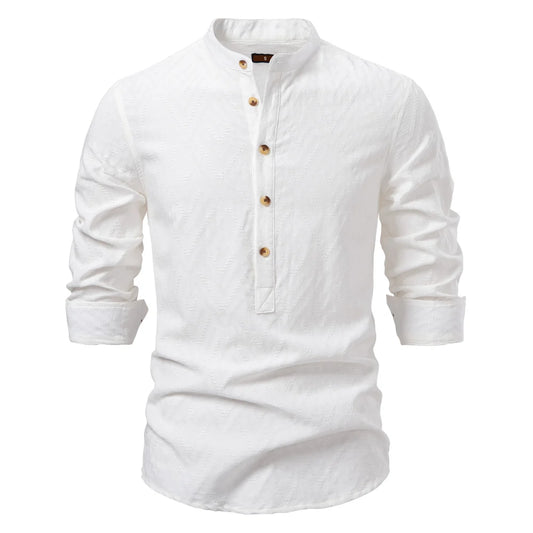 Heritage Button Cotton Shirt