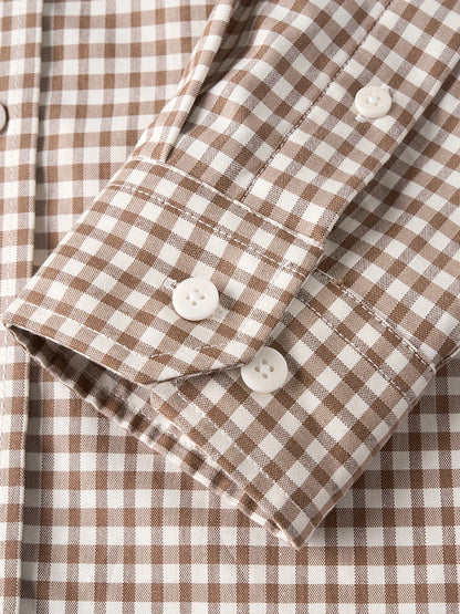 Men’s Oversized Cotton Check Shirt