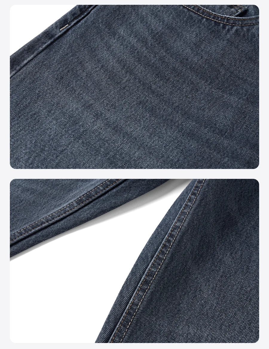 Vintage Washed Tapered Jeans