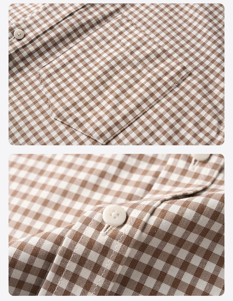 Men’s Oversized Cotton Check Shirt