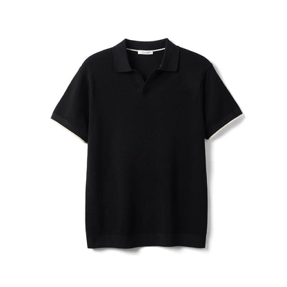 Short Sleeve Polo Shirts Soft Knitted