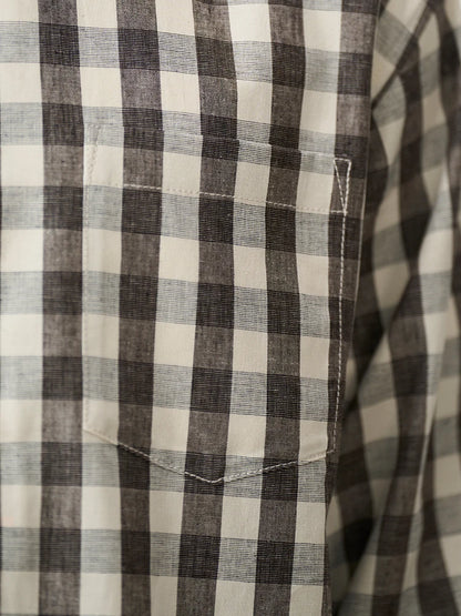 Men’s Plaid Flannel Shirt - Beige